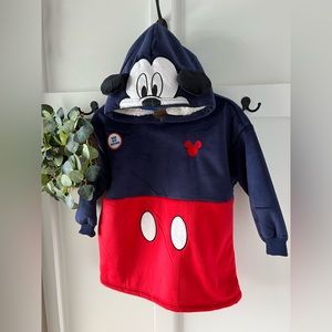 Disney Junior Toddler Mickey Mouse Shepra Fleece Hoodie Sweatshirt Size 3-7 New